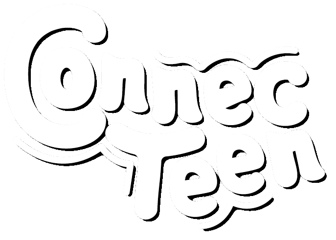 connecteen white logo